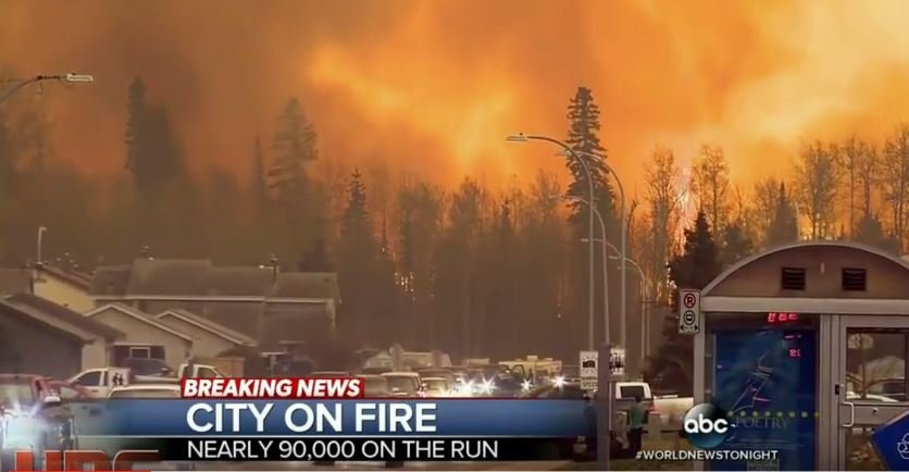 signs of change - Alberta wildfire