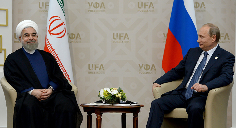 Putin and Hassan Rouhani