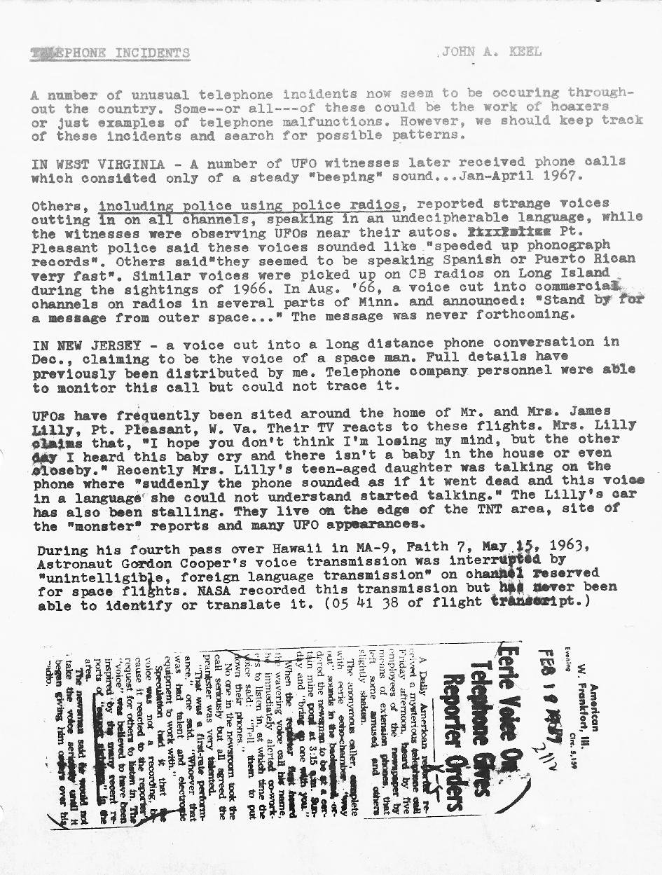 high strangeness reports