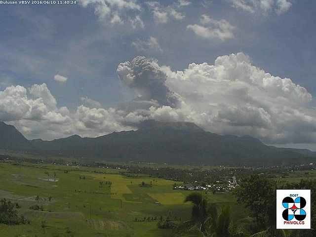 Mt. Bulusan eruption June 2016