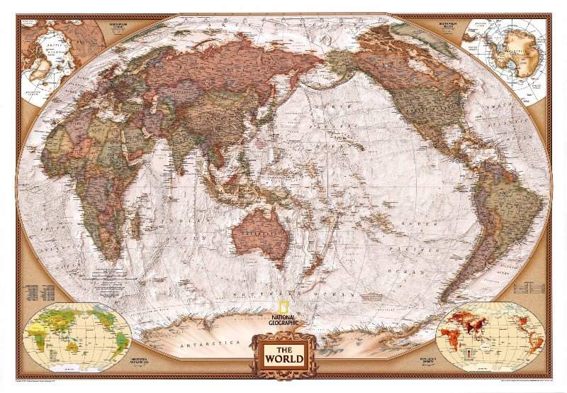 winkel-tripel world map