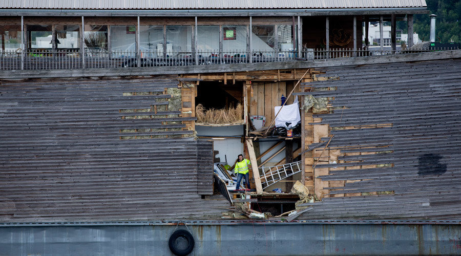 replica of Noah’s Ark was severely damaged 