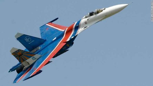 Click to enlarge Su-27 fighter jet