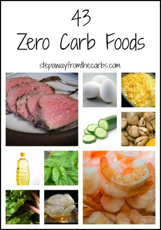 zero carb foods
