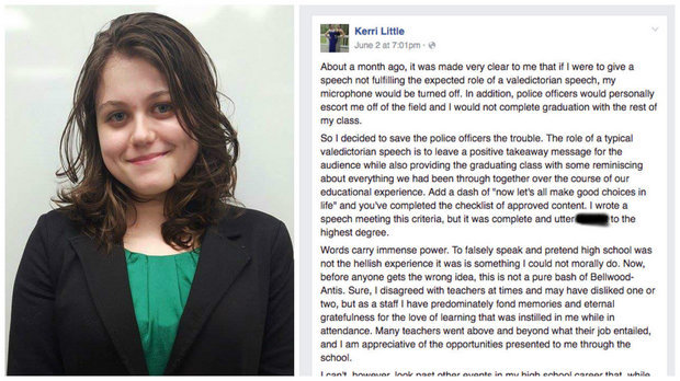 Click to enlarge bullying censorship valdictorian speech