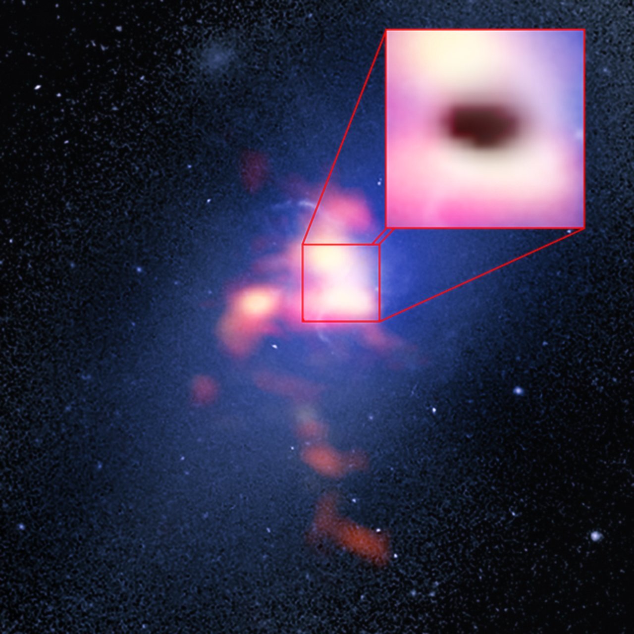 Black Hole eating gas clouds
