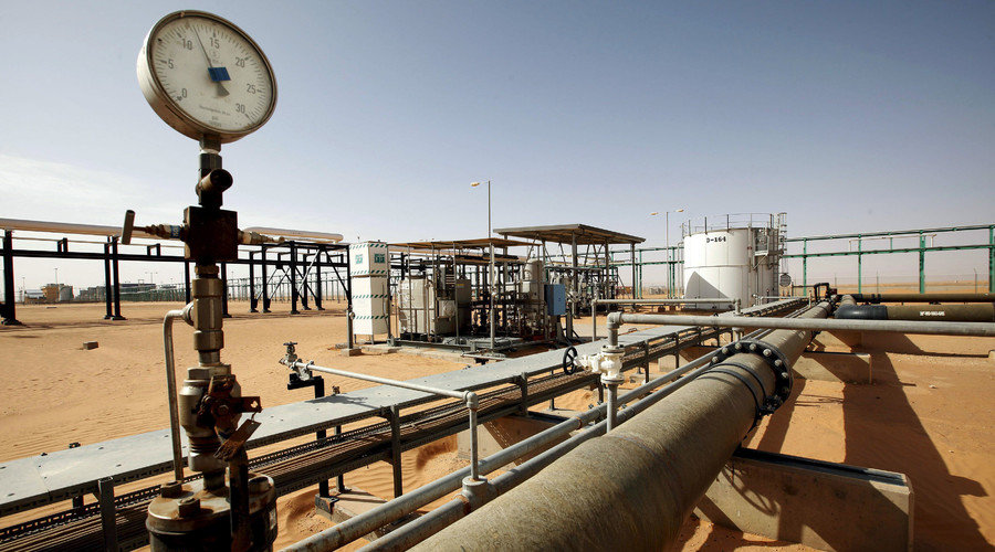 Click to enlarge A general view of the El Sharara oilfield, Libya