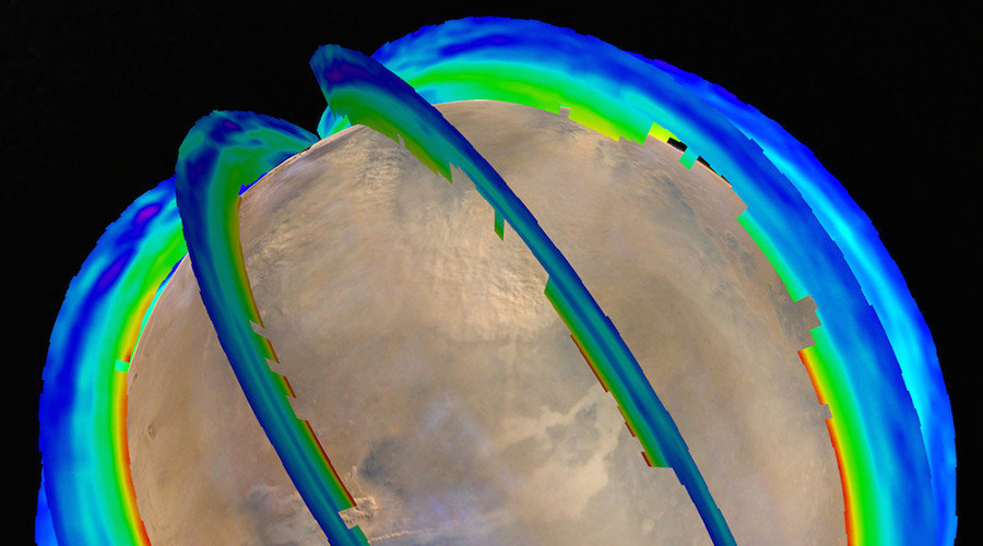 Click to enlarge mars dust storm