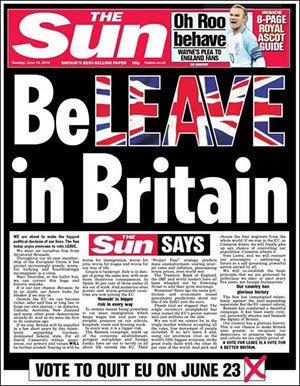 Caption of SUN newspaper
