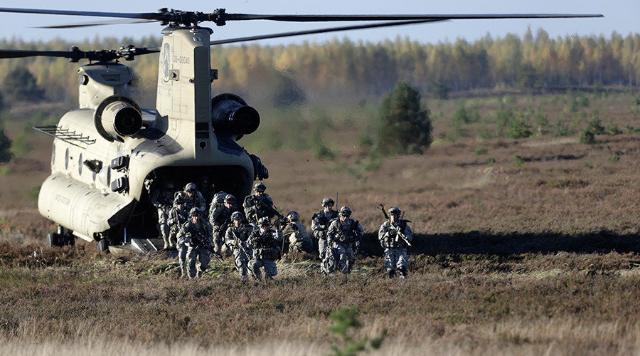 Members of the U.S. Army's 173rd Airborne Brigade Combat Team