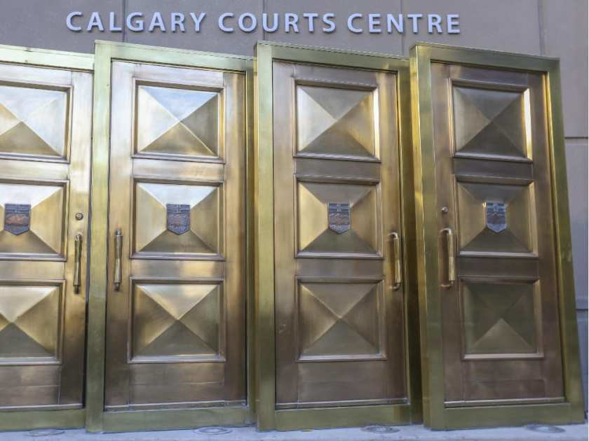 Calgary court doors