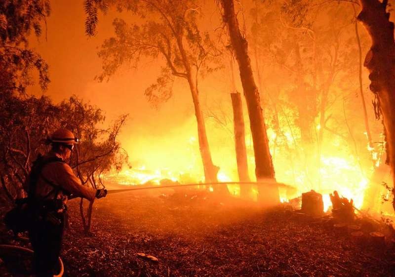 Click to enlarge Firefighter blaze