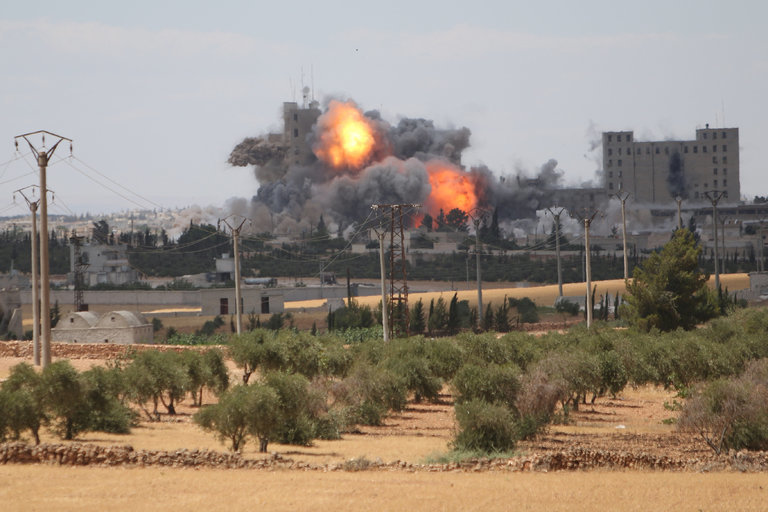 Click to enlarge Syria air strikes