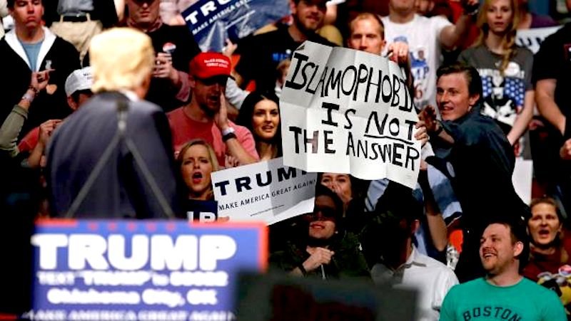 Click to enlarge Trump rally