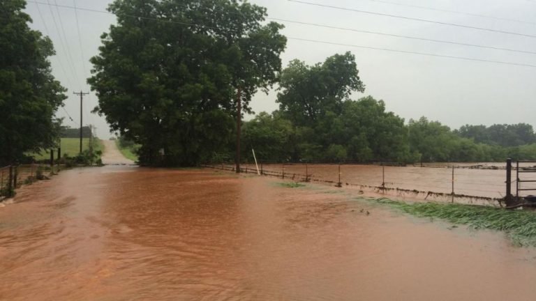Floods in Gavin County, Oklahoma, June 2016. 