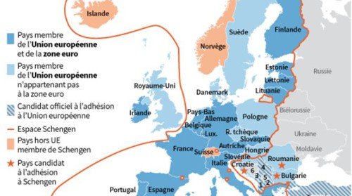 Click to enlarge Schengen area