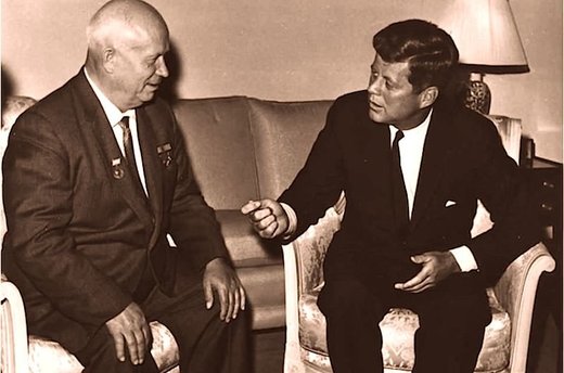 Click to enlarge Khrushchev and Kennedy