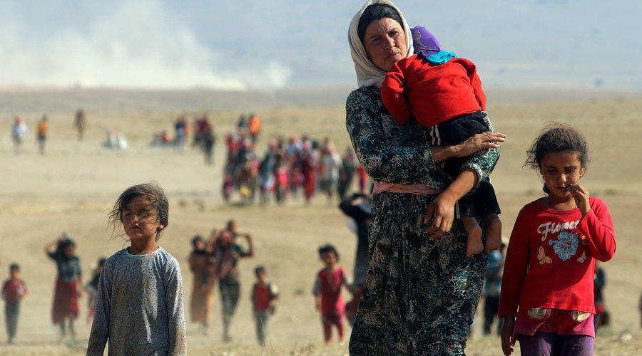 Displaced people from Yazidi sect