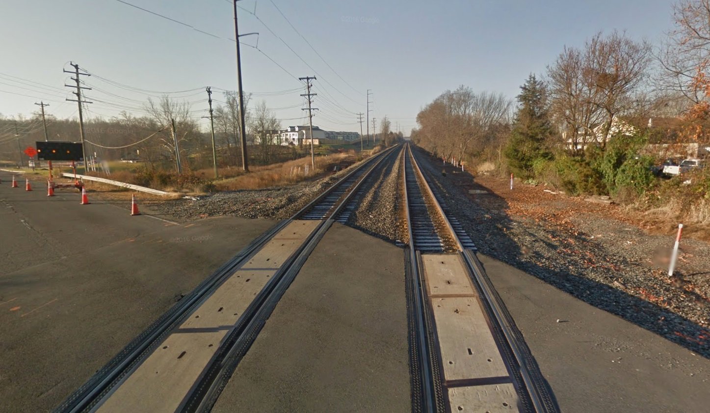 Train tracks near the Manassas, Virginia, high school that Ali Shukri Amin attended. 