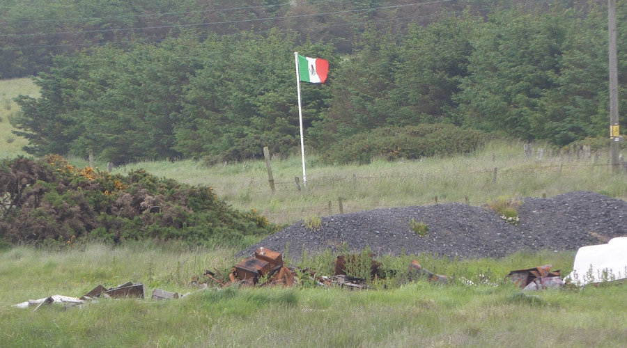 Mexican flag in Scotland