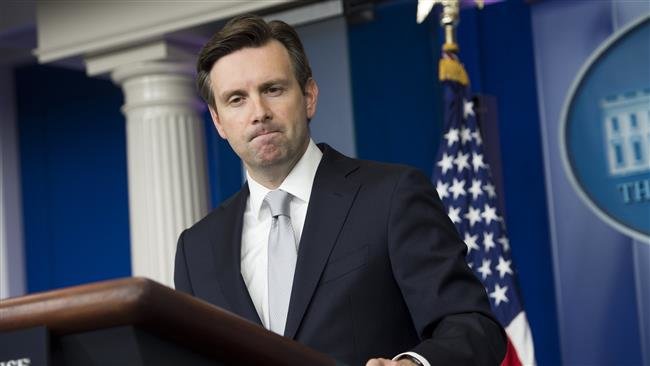 Click to enlarge White House Press Secretary Josh Earnest