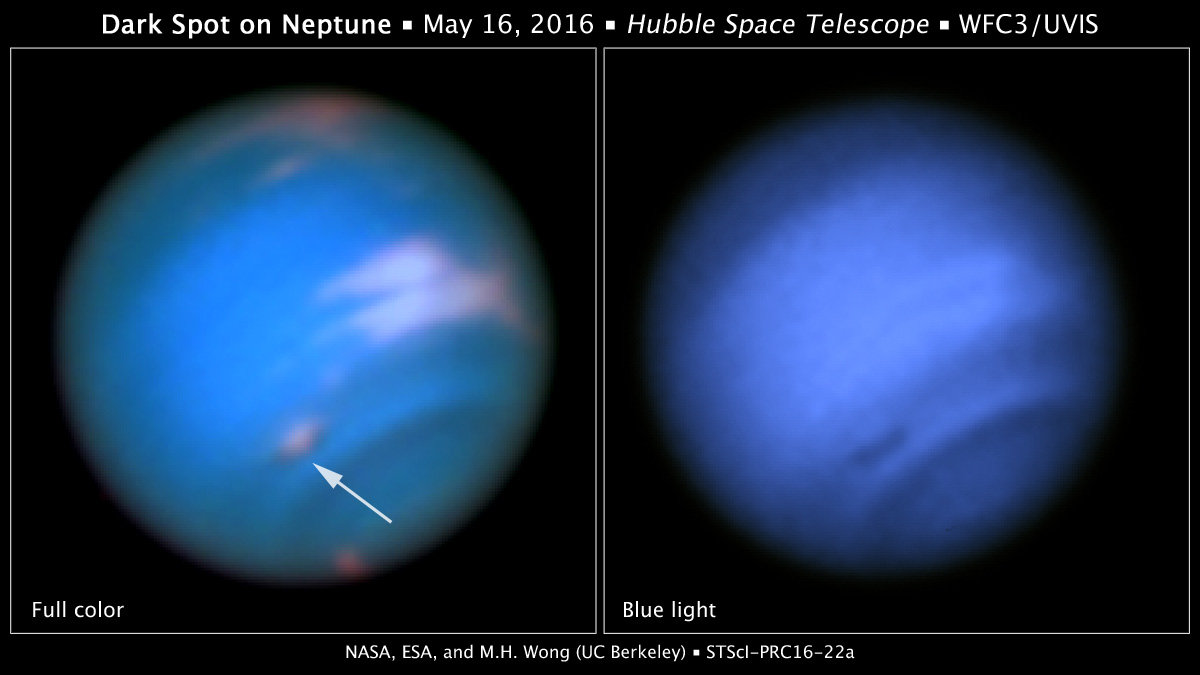 Dark Spot on Neptune