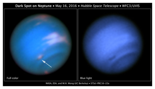 Dark Spot on Neptune