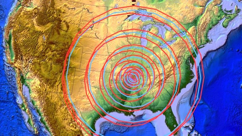 New Madrid Fault map