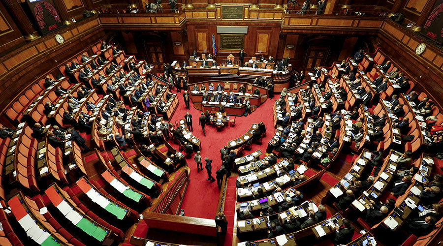 Click to enlarge Italian senate
