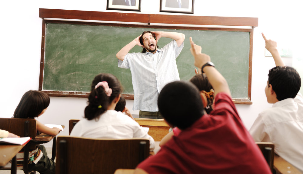 stressed teacher