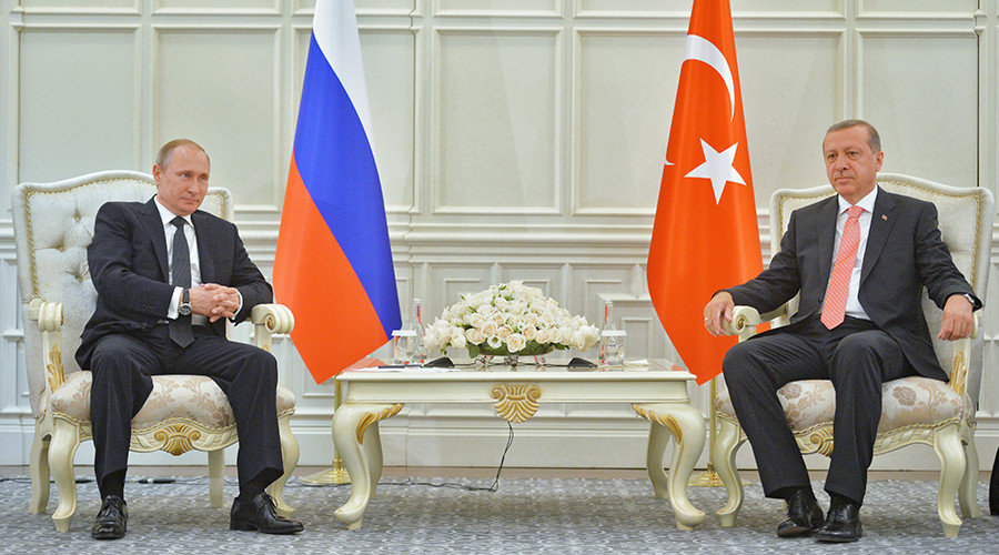 Putin and Erdogan sat together