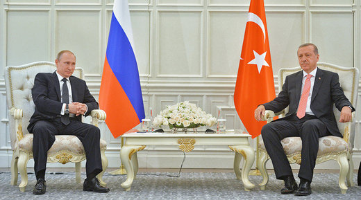 Putin and Erdogan sat together
