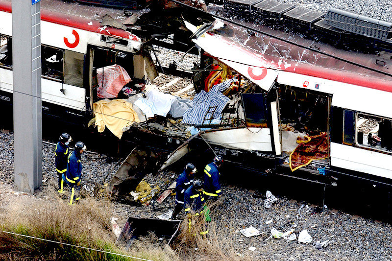 Click to enlarge bombed train