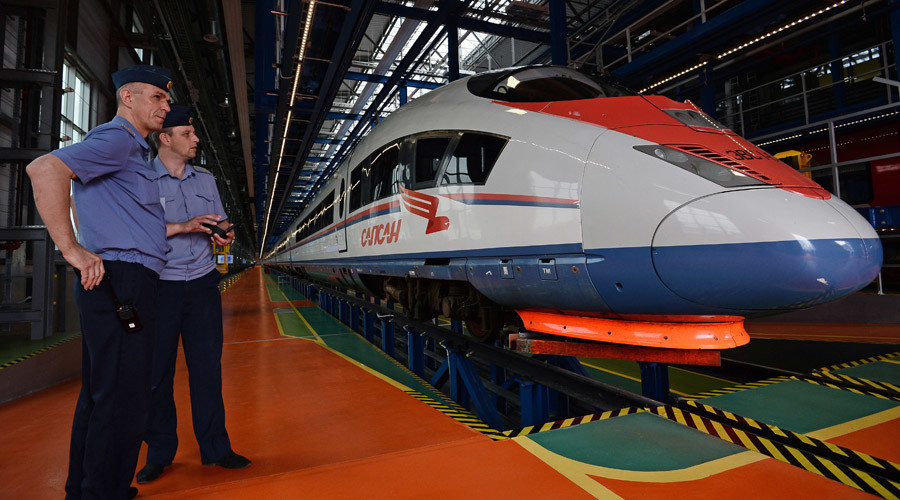 Click to enlarge high speed train