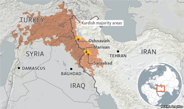 Click to enlarge iran map