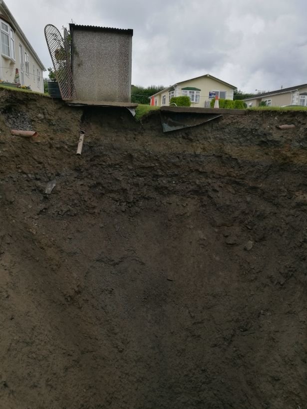 Land underneath a storage shed 