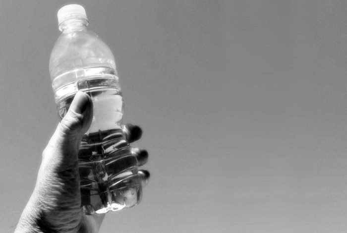 Plastic water bottle