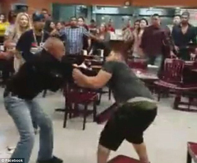 Click to enlarge restaurant brawl