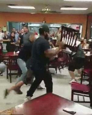 restaurant brawl