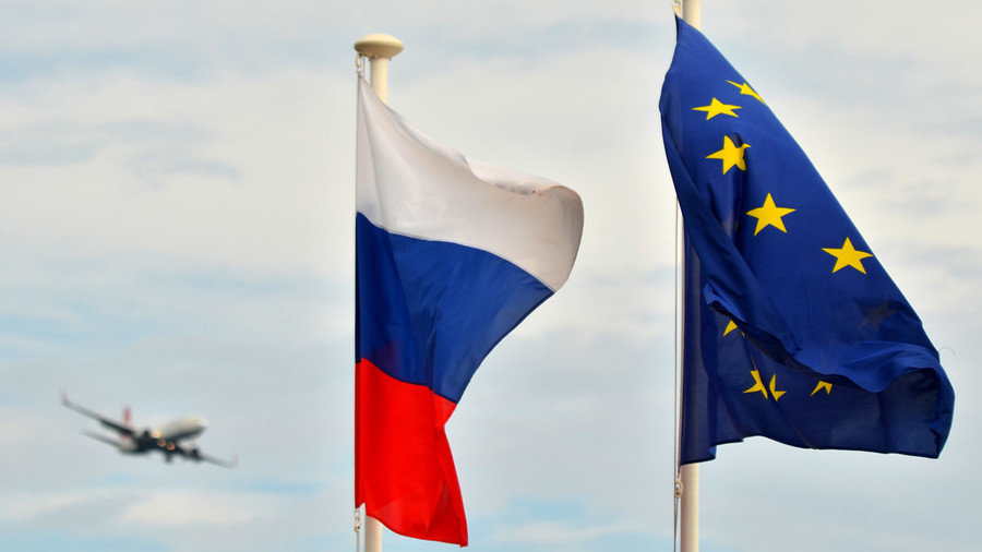 Click to enlarge EU Russia flag