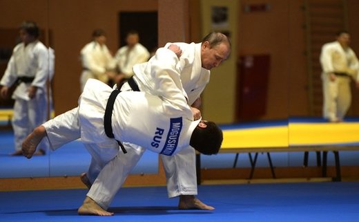 Russian President Vladimir Putin in judo