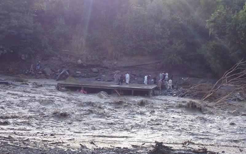 Click to enlarge flash floods in Chitral, Pakistan