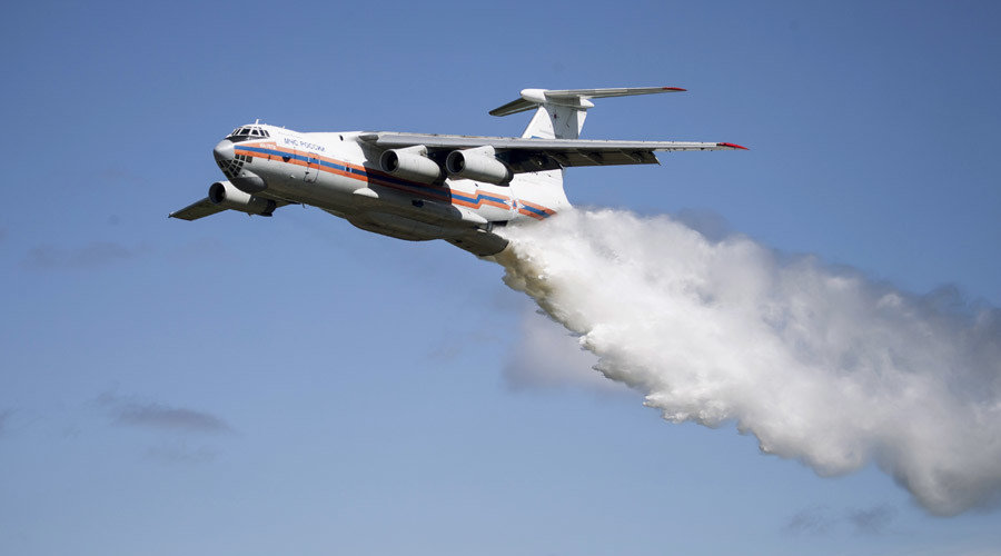 An Ilyushin Il-76TA Candid aircraft of the Russian Ministry for Civil Defense 