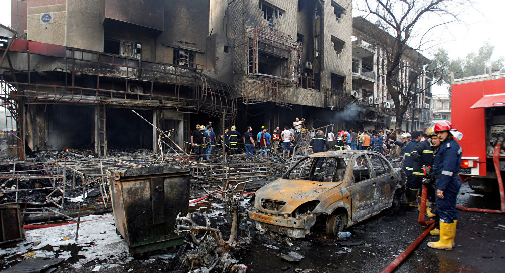 Click to enlarge Bahgdad car bomb picture