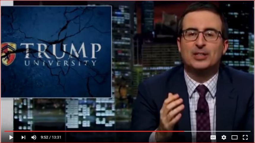 John Oliver Trump University