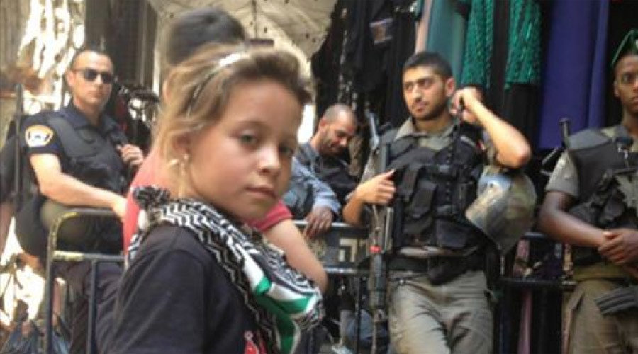 Click to enlarge Palestinian child