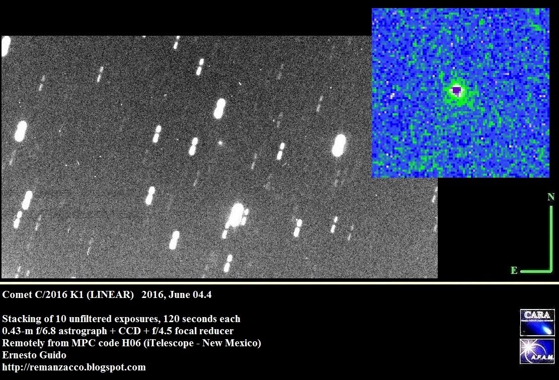 Comet C/2016 K1 Linear