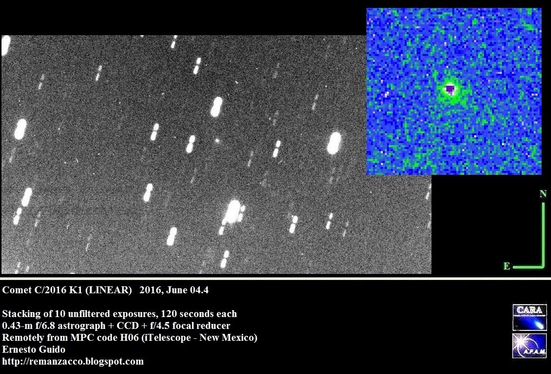 Comet C/2016 K1 Linear