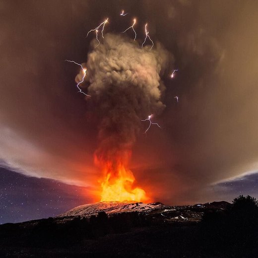 Click to enlarge Etna erruption