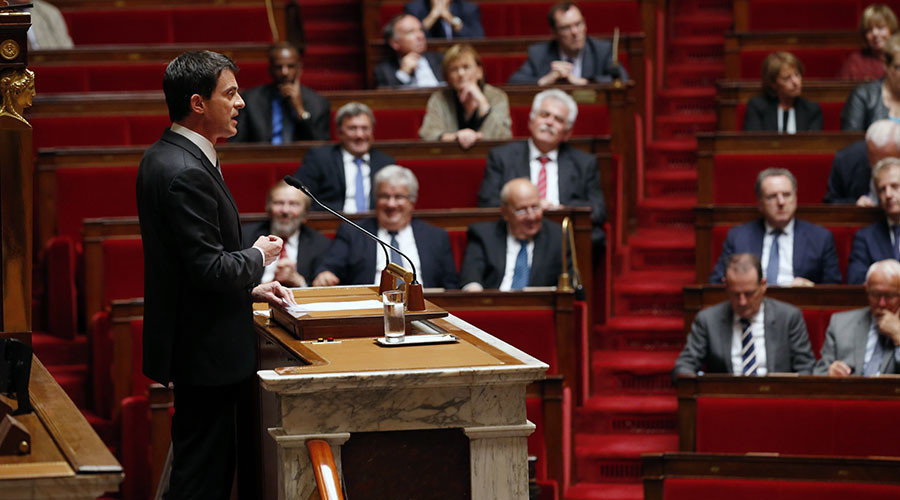Click to enlarge French Prime Minister Manuel Valls